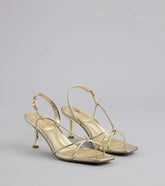 Delicately Dangerous Strappy Slingback Heels
