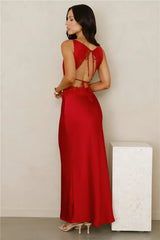 Satin Embrace Maxi Dress
