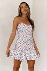 Dance My Way Mini Dress Green