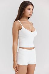 White Dainty Knit Top