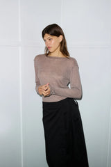 the knit long sleeve - mouse